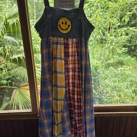 Dressed in lala walking on Sunshine Overall Dress size XL like new - Picture 3 of 4